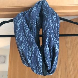 Blue and Black Infiniti Zipper Scarf